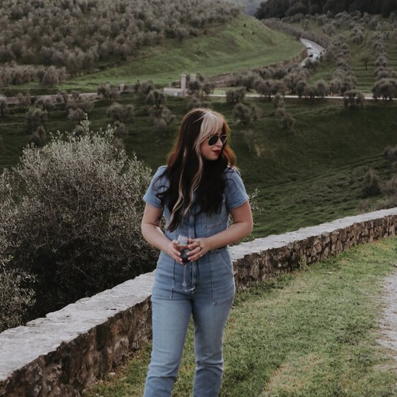 GOOD AMERICAN FIT FOR SUCCESS JEAN JUMPSUIT SIZE M - Picture 2 of 7